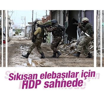 Sıkışan elebaşılar için HDP sahnede