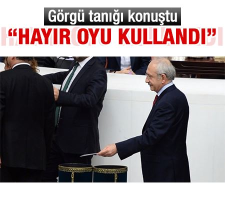 Cora: Kemal Kılıçdaroğlu hayır oyu kullandı