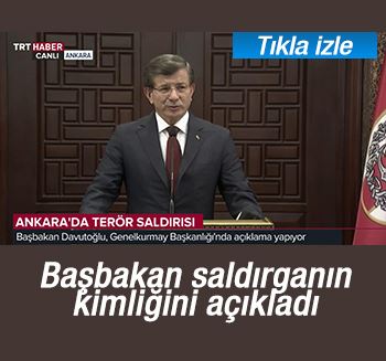 Davutoğlu: Ankara saldırganı YPG mensubu kişidir