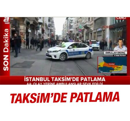 İstanbul Taksim'de patlama