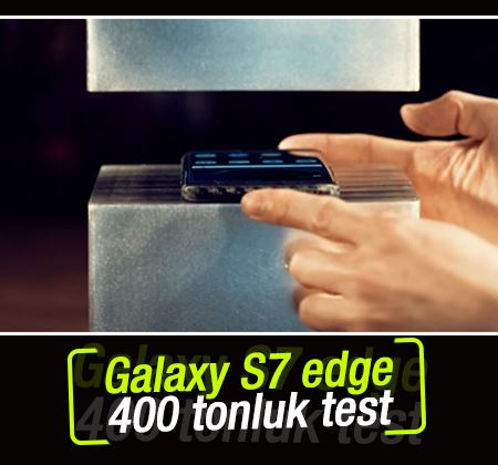 Galaxy S7 Edge 400 tonluk pres makinesiyle ezildi