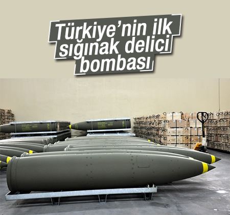 Türkiye'nin ilk sığınak delici bombası