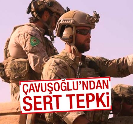 Çavuşoğlu'ndan ABD'ye YPG arması tepkisi
