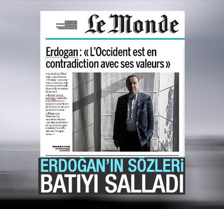 Cumhurbaşkanı Erdoğan Fransız Le Monde'a konuştu