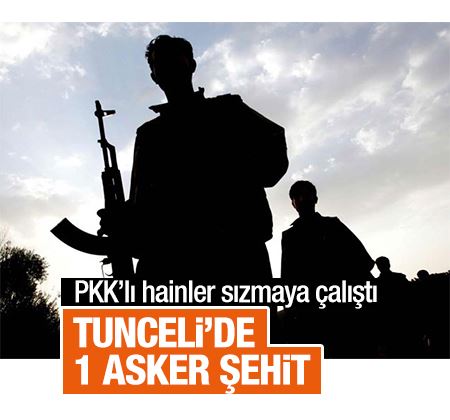 Tunceli'ye sızmaya çalışan PKK'lı teröristlerle çatışma! 1 asker şehit, 3 polis yaralı
