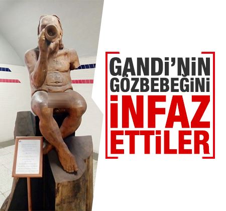 İzmir'deki çıplak heykele balyozlu saldırı