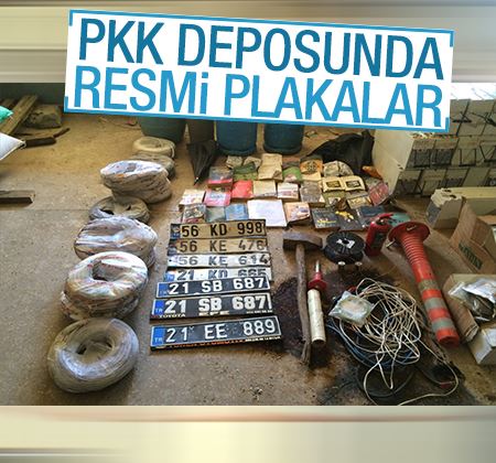 PKK deposundan resmi plakalar çıktı