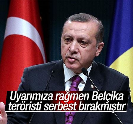 Cumhurbaşkanı Erdoğan: Uyarımıza rağmen Belçika teröristi serbest bırakmıştır