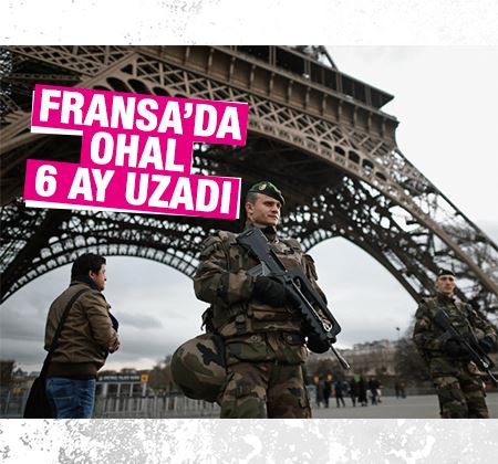 Fransa'da OHAL 6 ay daha uzatılıyor