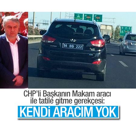 CHP'li belediye başkanından makam aracıyla tatil savunması