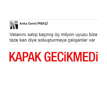 Cemil İpekçi’nin tweetine bomba kapak