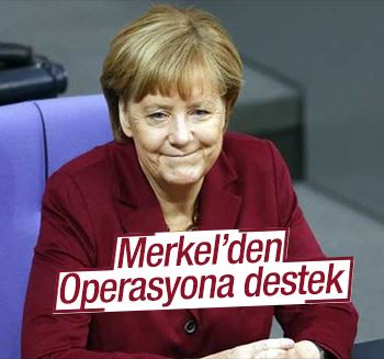 Merkel: Türkiye YPG'yi vurmaya devam edecek