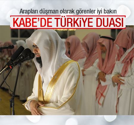 Kabe'de Türkiye için dua edildi