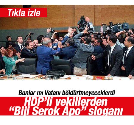 HDP'li vekiller PKK sloganlarıyla Meclis'i terk etti!